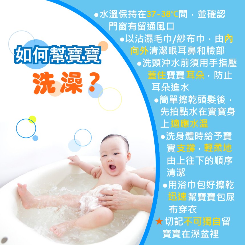 如何幫寶寶洗澡?
